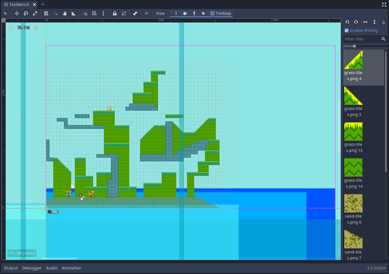 Godot's tilemap editor
